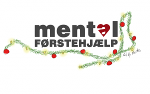 Mental Førstehjælp har valgt at sige glædelig jul ved blot at få julepyntet deres logo. Julepynt Merete Helbech Hansen