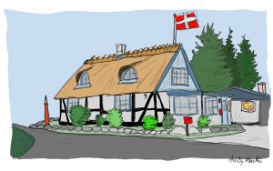 Her er det Kunstnerhuset i Skibinge/Præstø som har været en tur min streg.