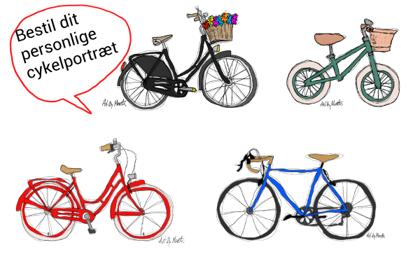 cykelportraetter_cykeltegninger_cykles_cykel_illustration_merete helbech_håndtegnede