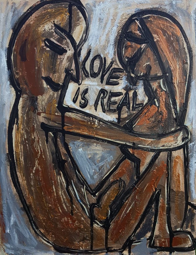 erotic_canvas_merete helbech_artbymerete_40x50_love is real