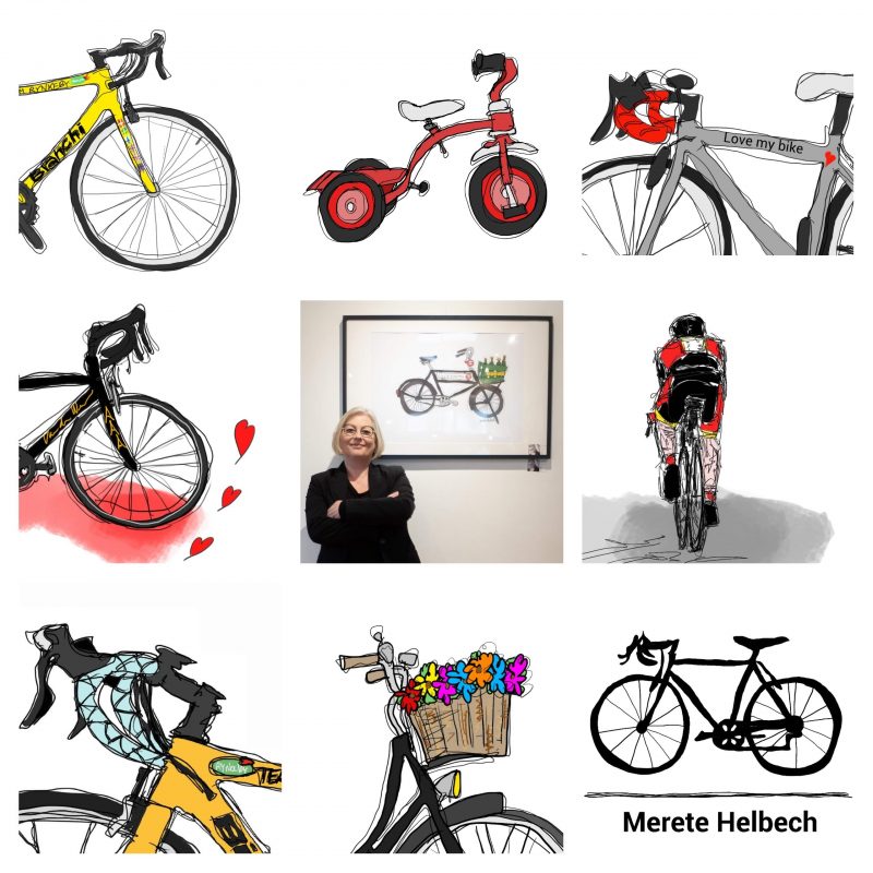 Merete Helbech. Cykelportræt